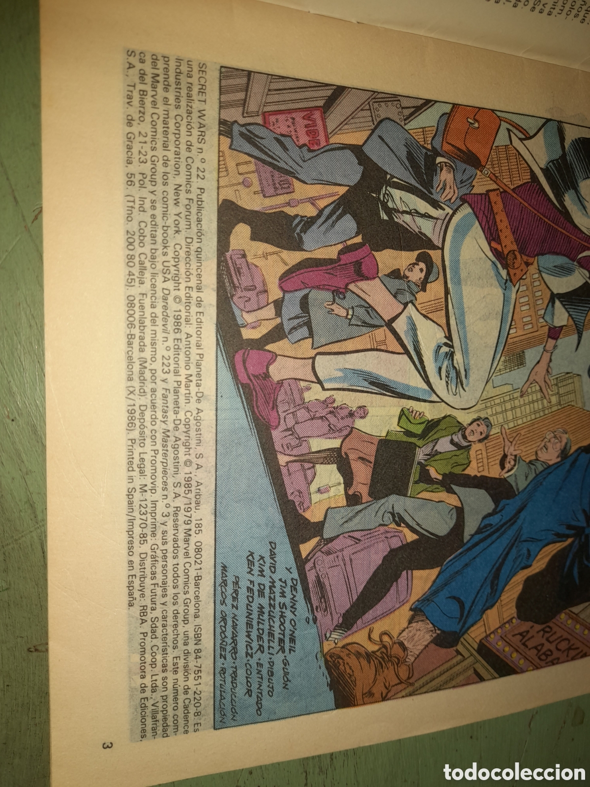 C&oacute;mics: Secret wars II , n&uacute;meros 22 y 41 a&ntilde;o 1986 - Foto 5