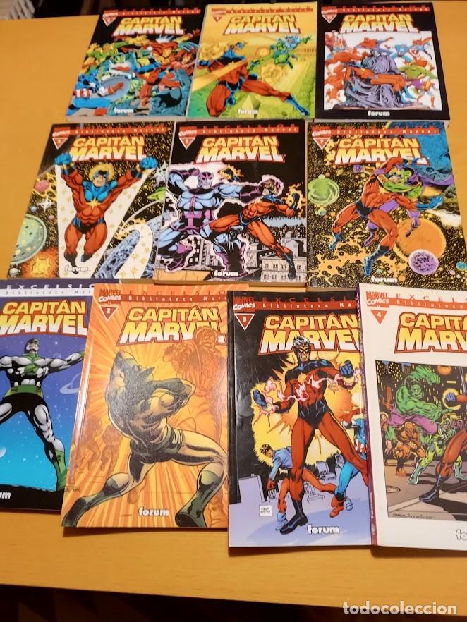 C&oacute;mics: COMIC CAPITAN MARVEL BIBLIOTECA MARVEL 10 TOMOS COMPLETA, - Foto 1
