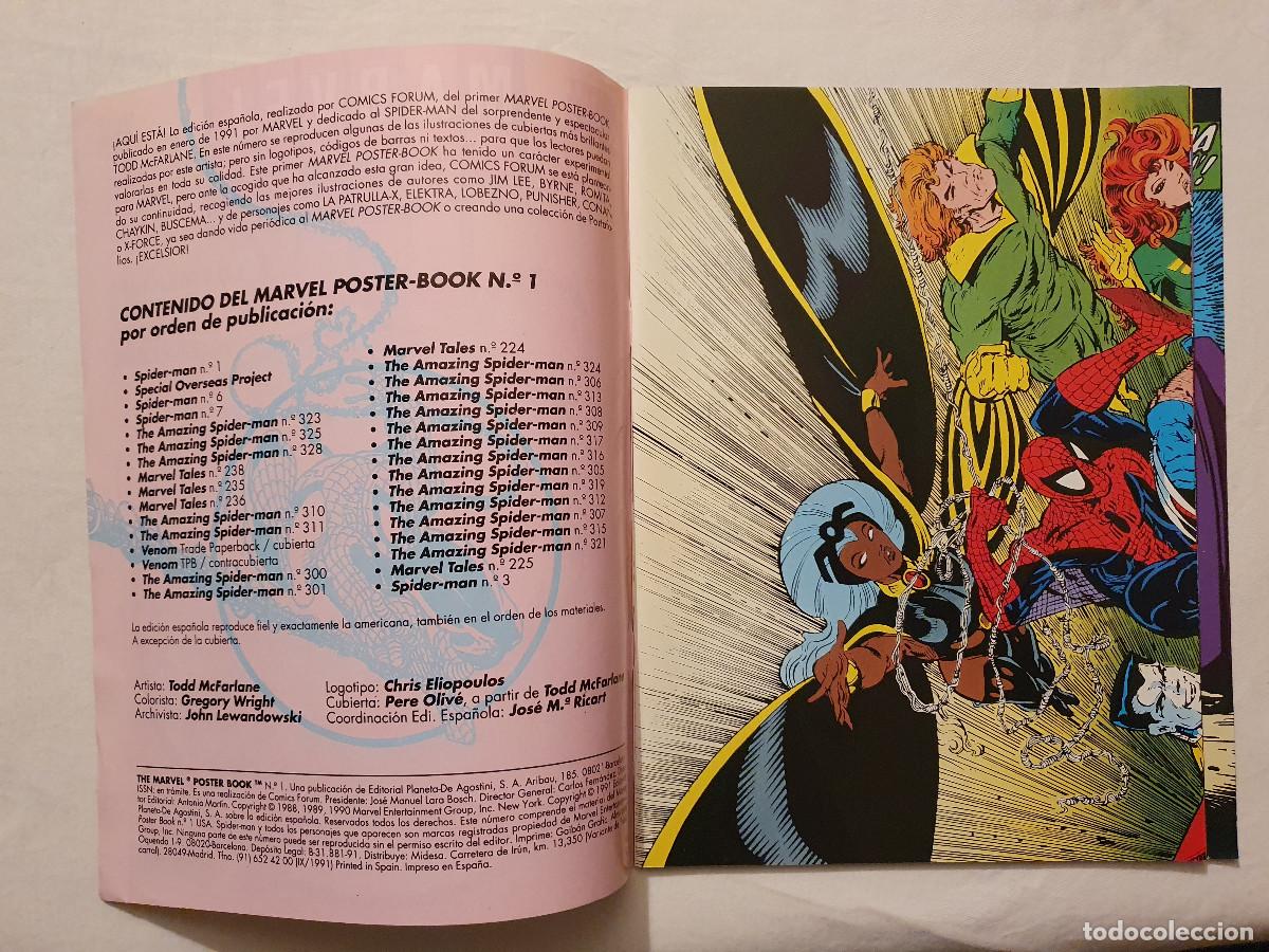 C&oacute;mics: MARVEL POSTER BOOK # 1 - SPIDERMAN (FORUM) - 1991 - Foto 3