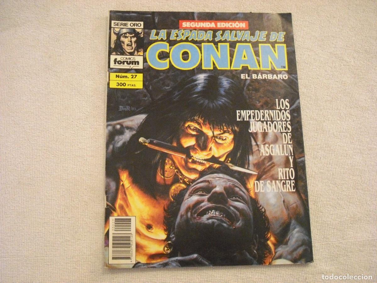 C&oacute;mics: LA ESPADA SALVAJE DE CONAN N. 27, SERIE ORO - Foto 1