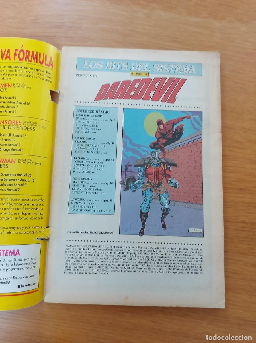 C&oacute;mics: MARVEL H&Eacute;ROES EXTRA VERANO. LOS BITS DEL SISTEMA 2&ordf; PARTE. GRAPA. FORUM. MARVEL. 1993. - Foto 3