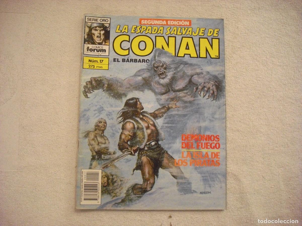 C&oacute;mics: LA ESPADA SALVAJE DE CONAN N. 17, SERIE ORO - Foto 1