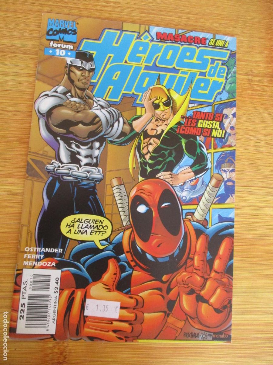 C&oacute;mics: MARVEL- H&Eacute;ROES DE ALQUILER, N&ordm;. 10-FORUM - Foto 1