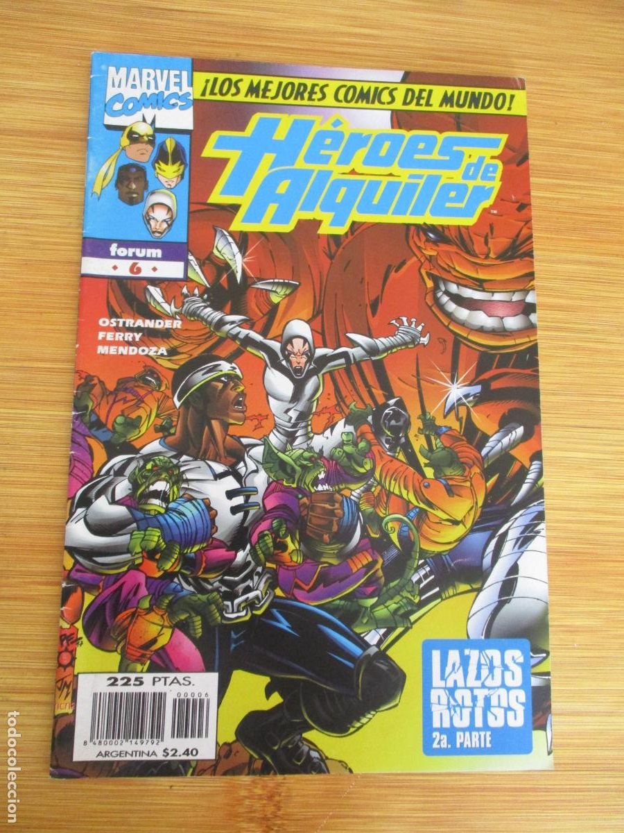 C&oacute;mics: MARVEL- H&Eacute;ROES DE ALQUILER, N&ordm;. 6-FORUM - Foto 1
