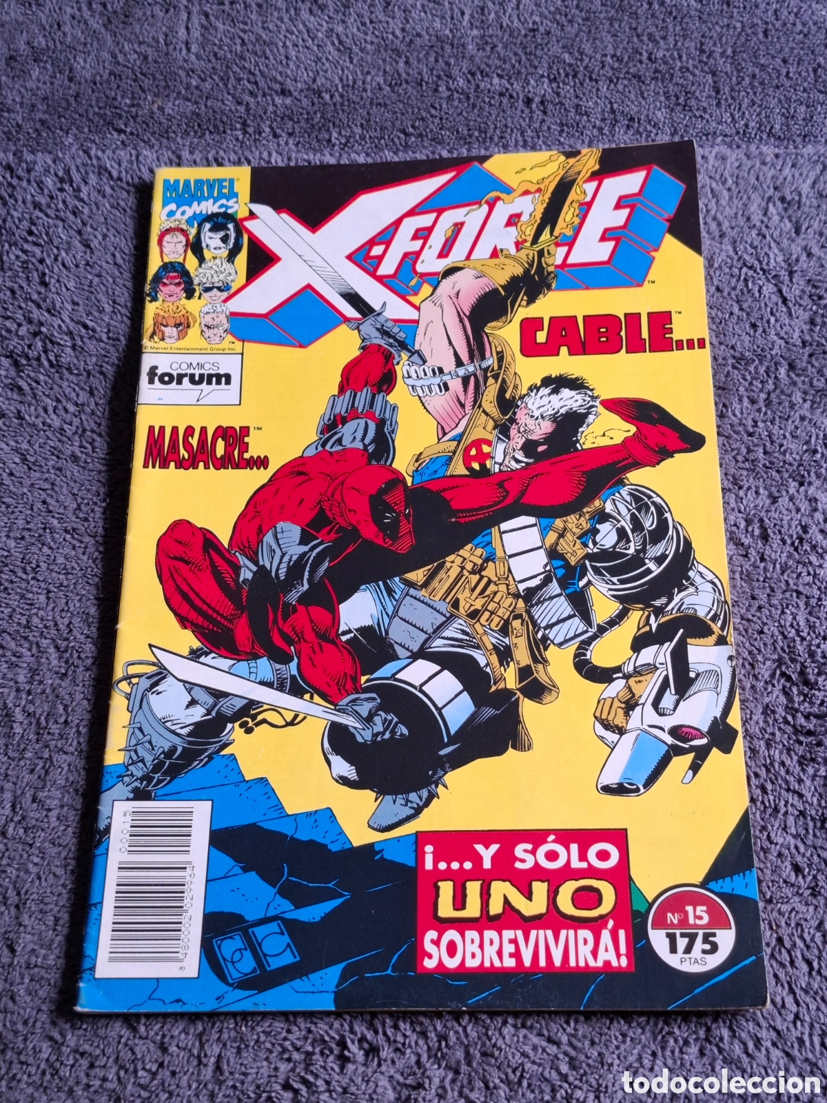 C&oacute;mics: L22. X-Force - Con Dolor #15, Comics Forum 1992, Planeta-Agostini. - Foto 1