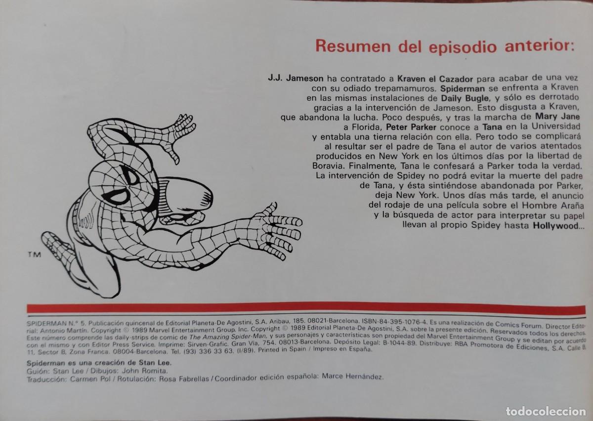 C&oacute;mics: Spiderman Tiras de Prensa N&ordm; 5 - C&oacute;mics Forum 1989 - Foto 2