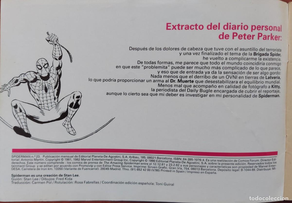 C&oacute;mics: Spiderman Tiras de Prensa N&ordm; 23 - C&oacute;mics Forum 1990 - Foto 2