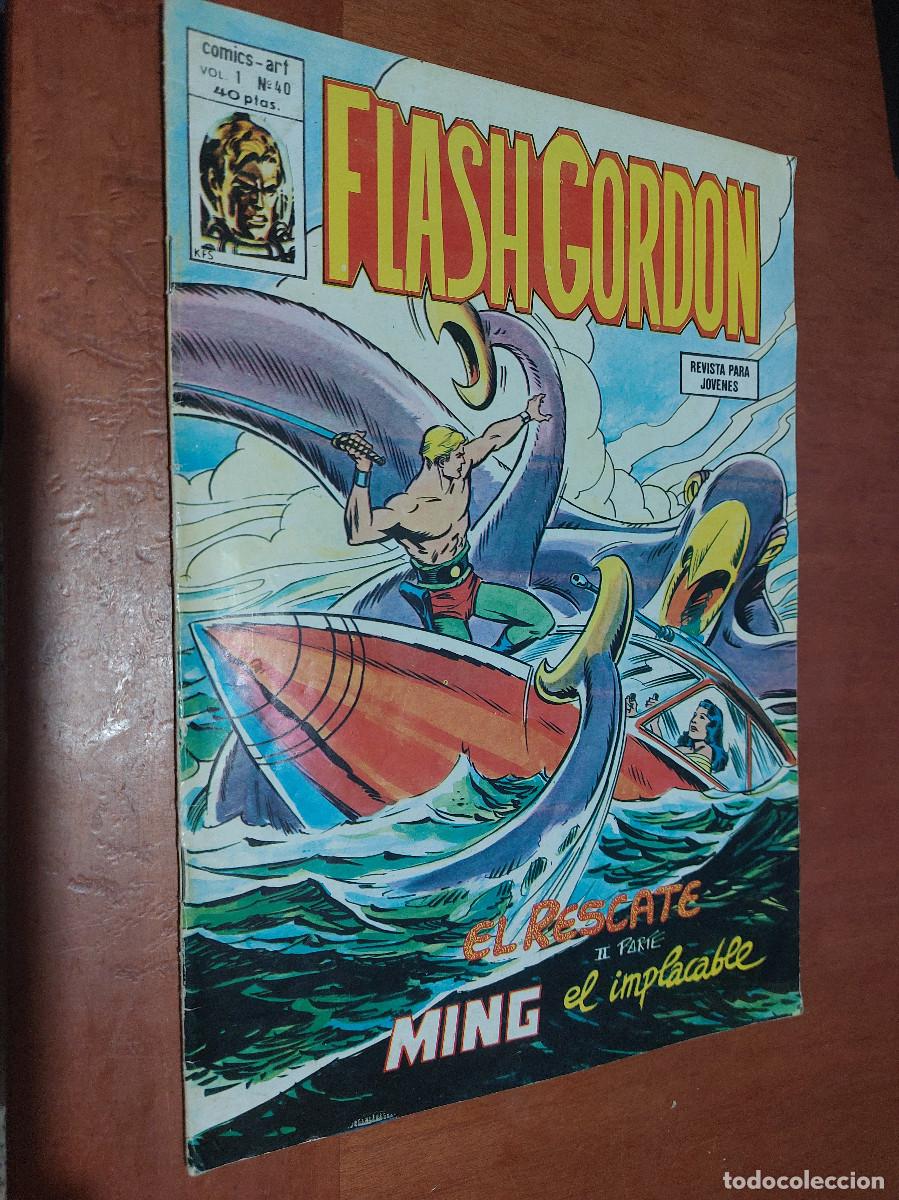 C&oacute;mics: FLASH GORDON. VOL. 1. N&ordm; 40. GRAPA. EDICIONES V&Eacute;RTICE. BUEN ESTADO - Foto 1
