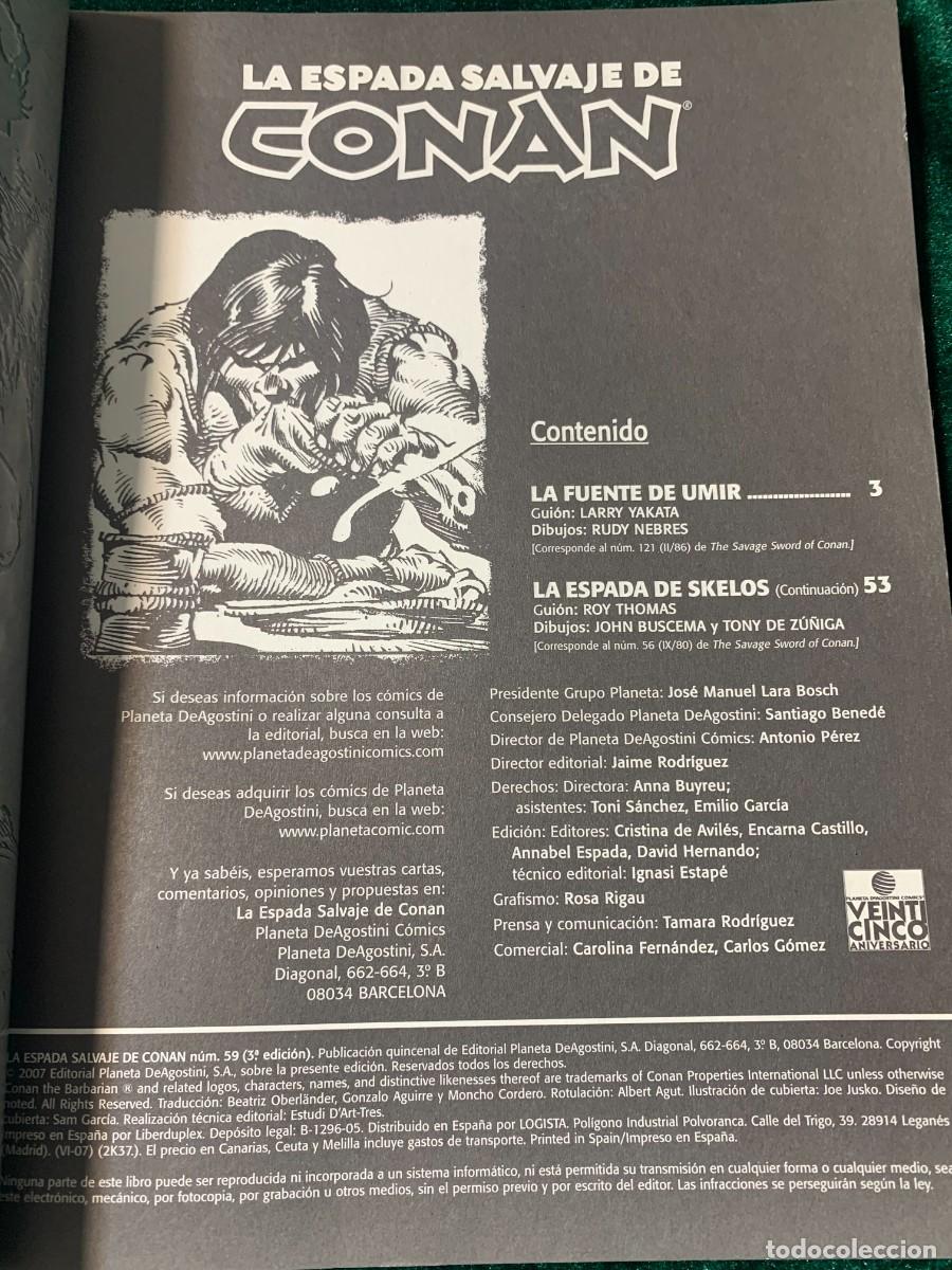 C&oacute;mics: COMICS; &laquo; LA ESPADA SALVAJE N&ordm; 59 &raquo; EDICCI&Oacute;N COLECCIONISTA - Foto 3