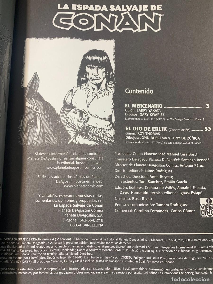 C&oacute;mics: COMICS; &laquo; LA ESPADA SALVAJE N&ordm; 64 &raquo; EDICCI&Oacute;N COLECCIONISTA - Foto 3