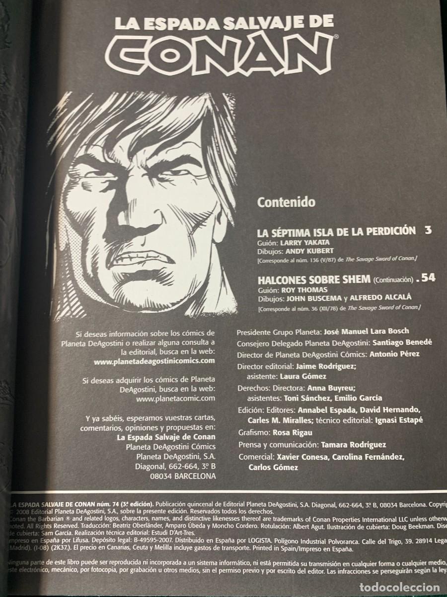 C&oacute;mics: COMICS; &laquo; LA ESPADA SALVAJE N&ordm; 74 &raquo; EDICCI&Oacute;N COLECCIONISTA - Foto 3