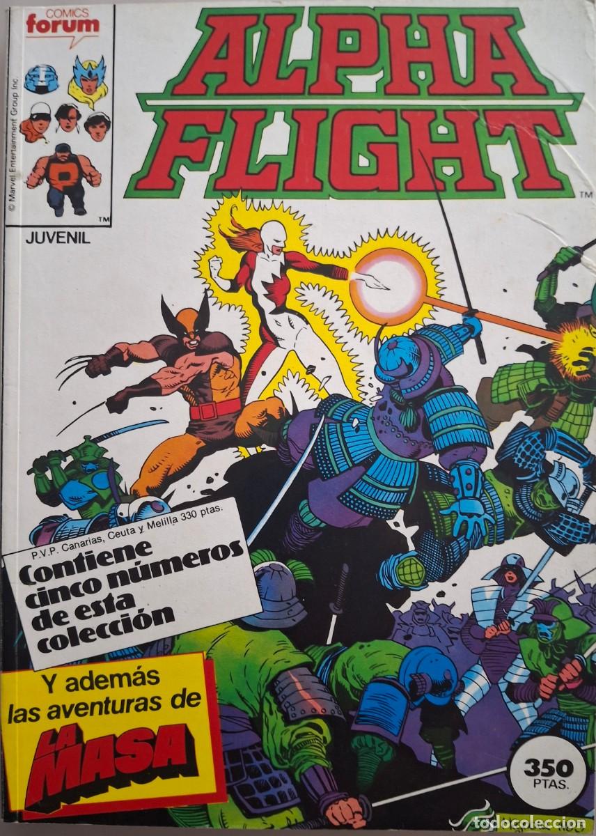 C&oacute;mics: Alpha Flight de F&oacute;rum N&ordm; 32-33-34-35 - C&oacute;mic Marvel - RETAPADO - Foto 1