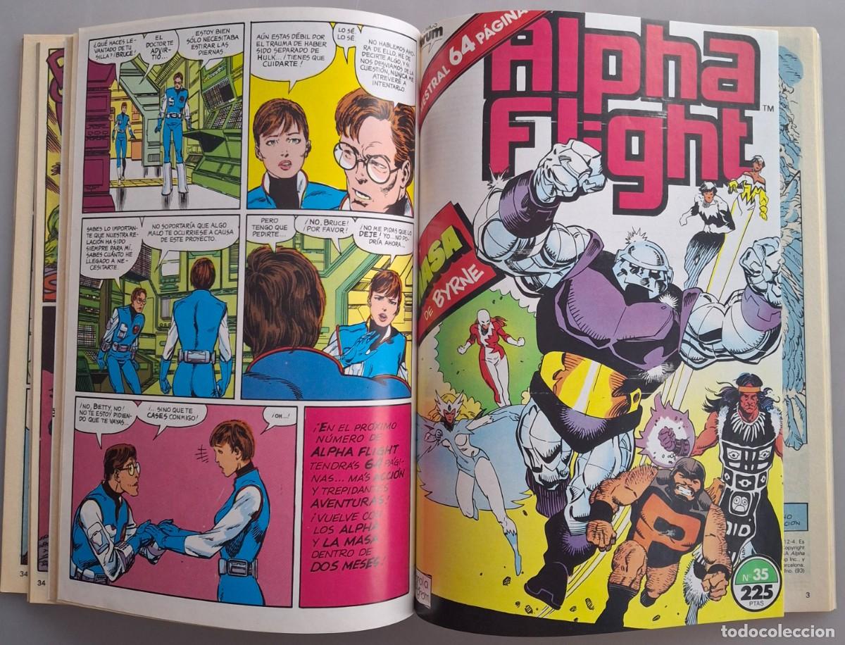 C&oacute;mics: Alpha Flight de F&oacute;rum N&ordm; 32-33-34-35 - C&oacute;mic Marvel - RETAPADO - Foto 3