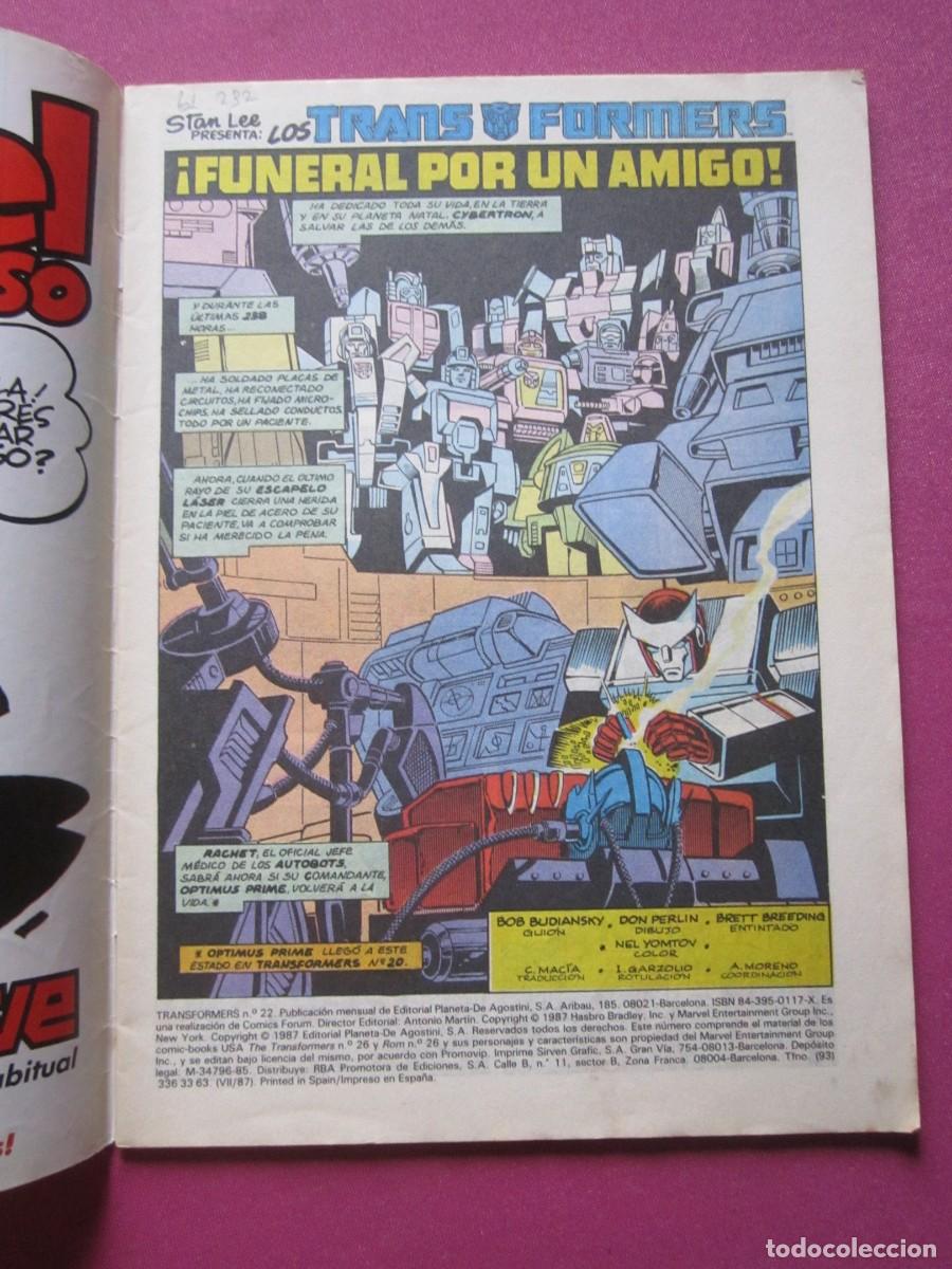 C&oacute;mics: TRANSFORMERS 22 FORUM BUEN ESTADO L4 C2 - Foto 2