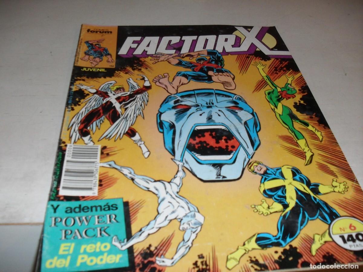 C&oacute;mics: FACTOR X N&ordm; 6,PRIMEROS N&ordm;,CON POWER PACK DE COMPLEMENTO,(DE 94).FORUM,1988 - Foto 1