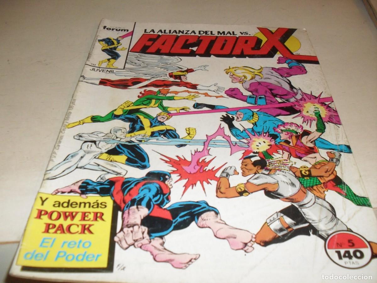 C&oacute;mics: FACTOR X N&ordm; 5,PRIMEROS N&ordm;,CON POWER PACK DE COMPLEMENTO,(DE 94).FORUM,1988 - Foto 1