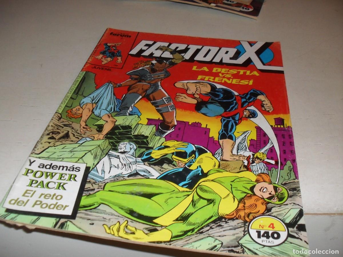 C&oacute;mics: FACTOR X N&ordm; 4,PRIMEROS N&ordm;,CON POWER PACK DE COMPLEMENTO,(DE 94).FORUM,1988 - Foto 1