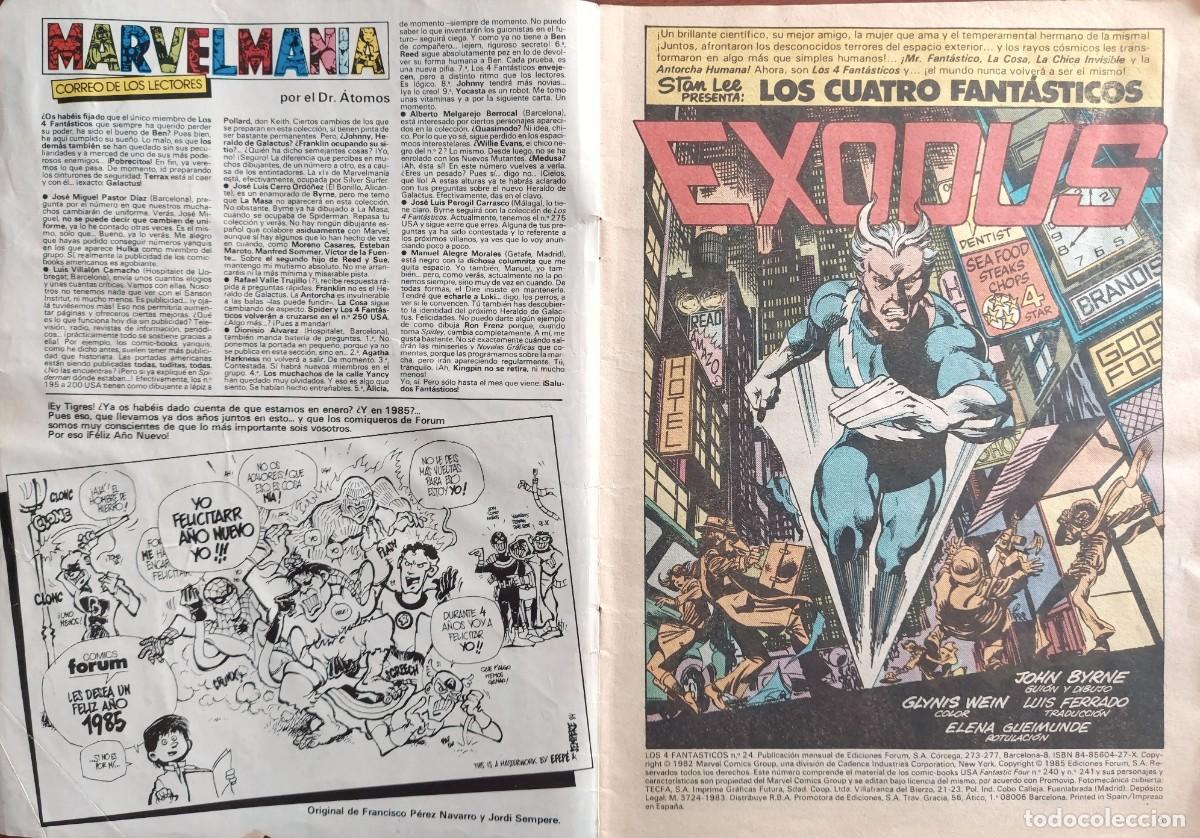 C&oacute;mics: Los 4 Fant&aacute;sticos n&ordm; 24 - C&oacute;mics Forum 1985 - Foto 2