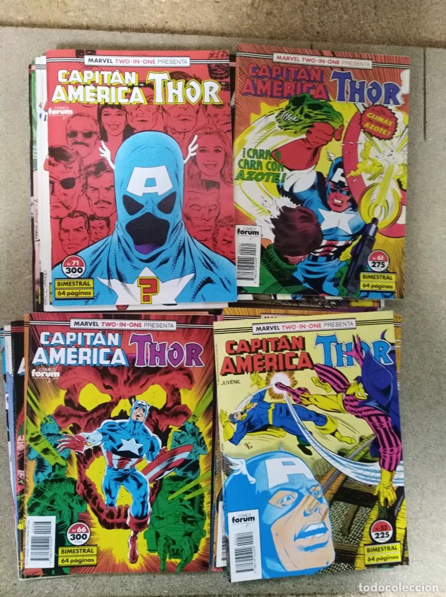 C&oacute;mics: Capitan America y Poderoso Thor.Vol.1.Marvel Two In One.Completa 24 Comics.Marvel.Forum - Foto 1