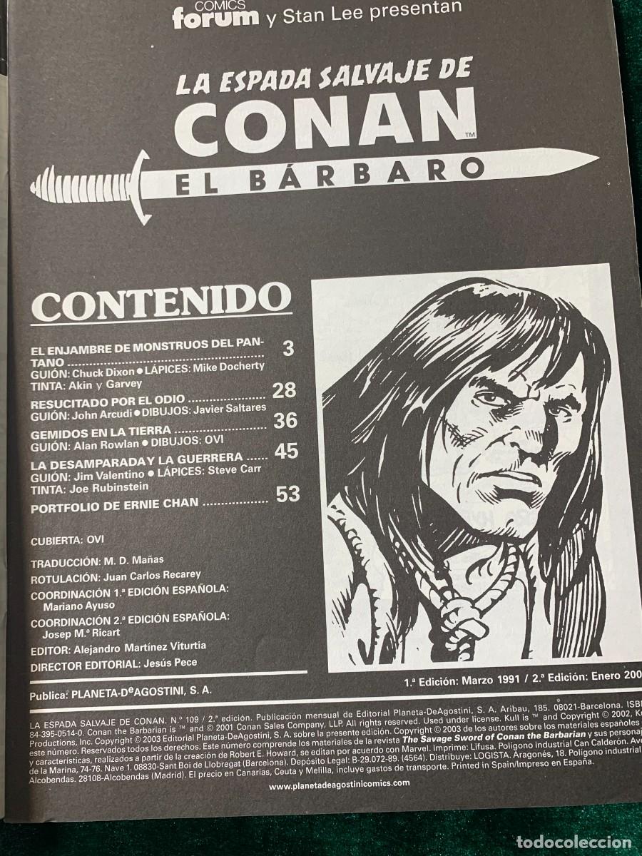 C&oacute;mics: COMICS; &laquo; LA ESPADA SALVAJE DE CONAN N&ordm; 109 &raquo; SERIE ORO - Foto 3