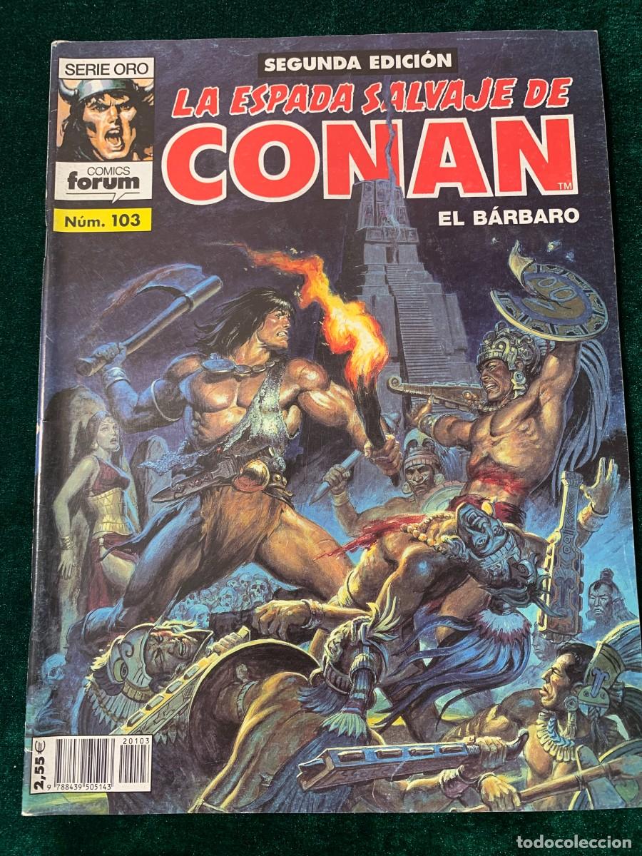 C&oacute;mics: COMICS; &laquo; LA ESPADA SALVAJE DE CONAN N&ordm; 103 &raquo; SERIE ORO - Foto 1