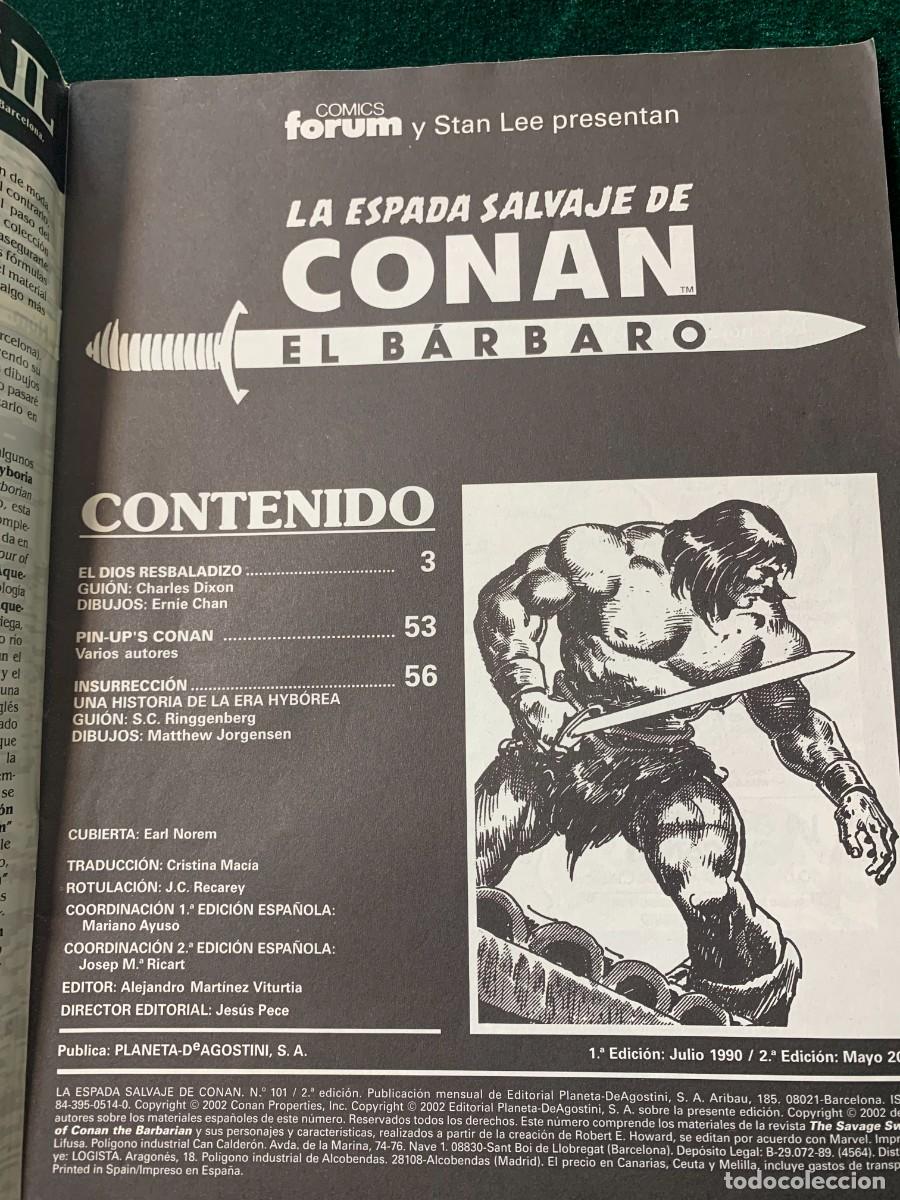 C&oacute;mics: COMICS; &laquo; LA ESPADA SALVAJE DE CONAN N&ordm; 101 &raquo; SERIE ORO - Foto 3