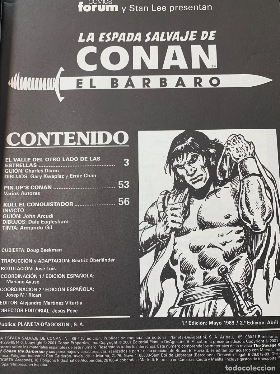 C&oacute;mics: COMICS; &laquo; LA ESPADA SALVAJE DE CONAN N&ordm; 88 &raquo; SERIE ORO - Foto 3