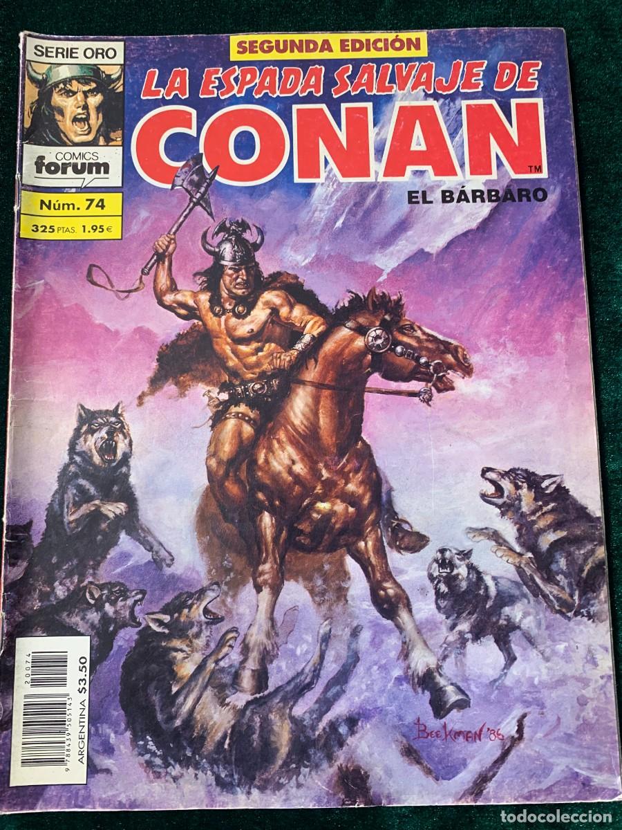 C&oacute;mics: COMICS; &laquo; LA ESPADA SALVAJE DE CONAN N&ordm; 74 &raquo; SERIE ORO - Foto 1