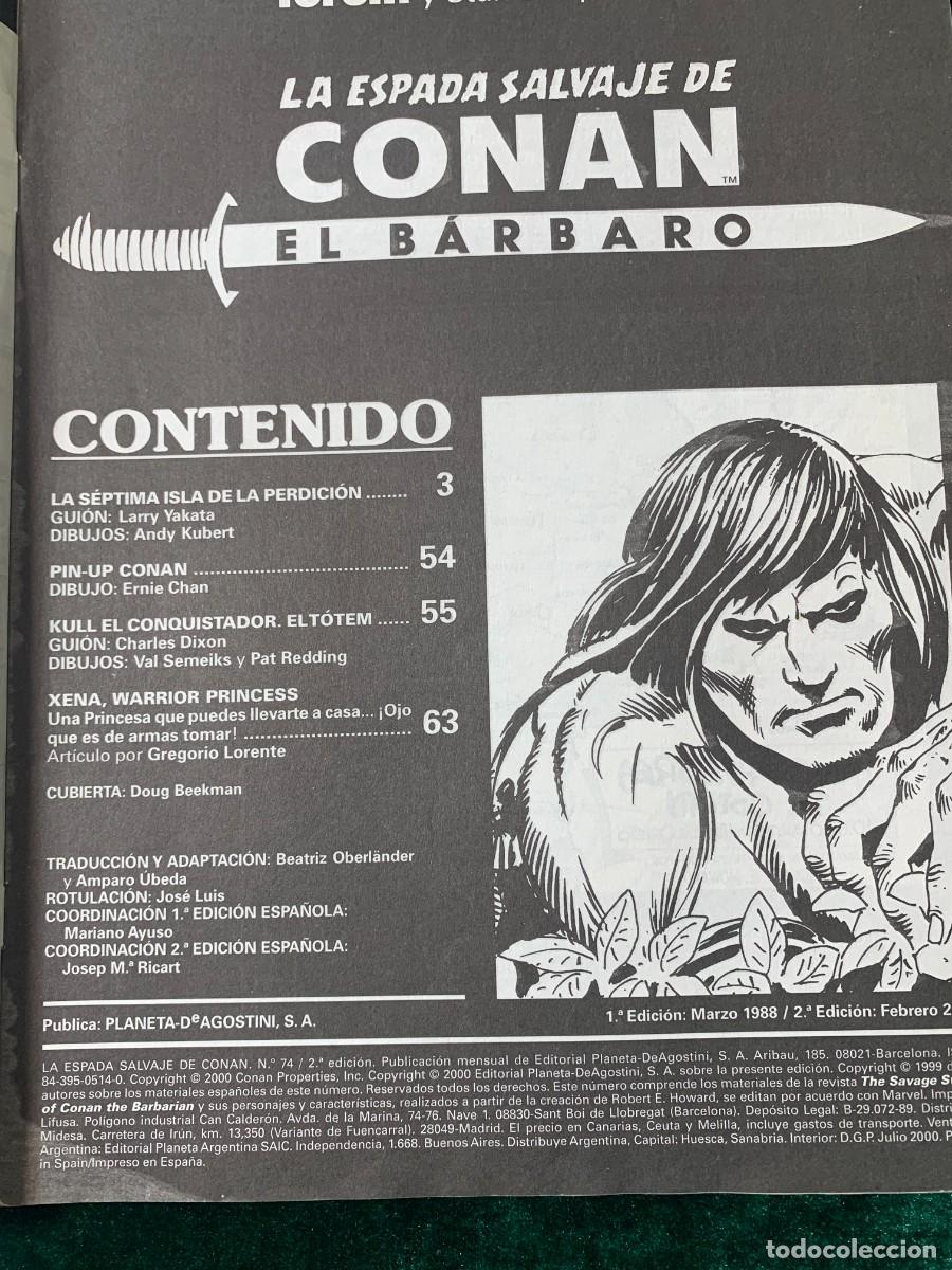C&oacute;mics: COMICS; &laquo; LA ESPADA SALVAJE DE CONAN N&ordm; 74 &raquo; SERIE ORO - Foto 3