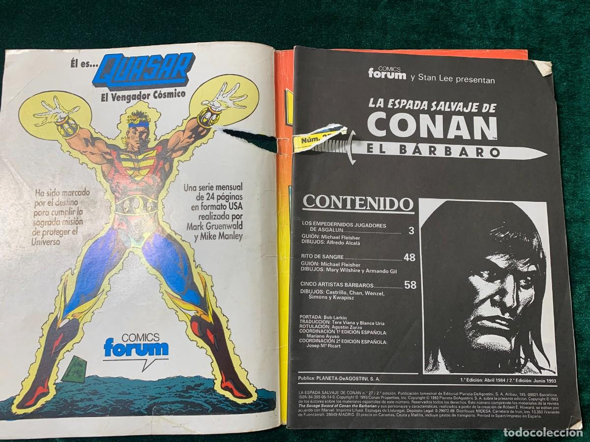 C&oacute;mics: COMICS; &laquo; LA ESPADA SALVAJE DE CONAN N&ordm; 24 &raquo; SERIE ORO - Foto 2