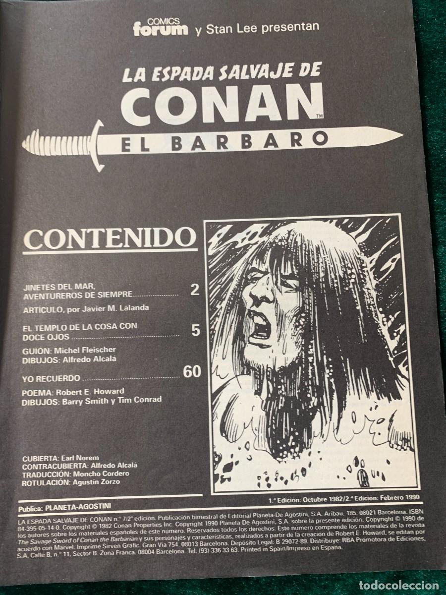 C&oacute;mics: COMICS; &laquo; LA ESPADA SALVAJE DE CONAN N&ordm; 7 &raquo; SERIE ORO - Foto 3