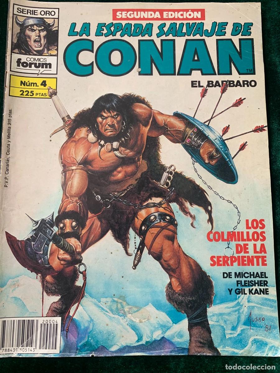 C&oacute;mics: COMICS; &laquo; LA ESPADA SALVAJE DE CONAN N&ordm; 4 &raquo; SERIE ORO - Foto 1