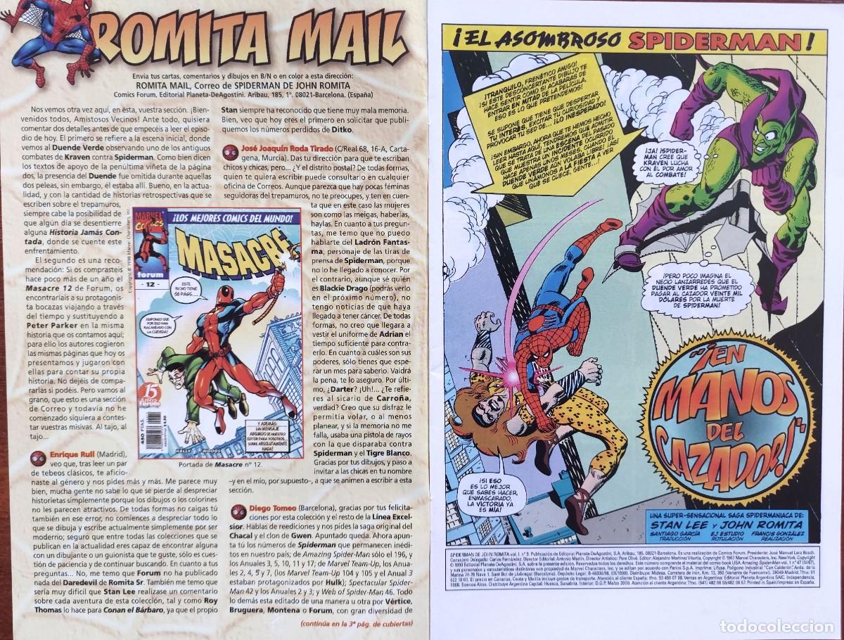 C&oacute;mics: Spiderman de John Romita N&ordm; 9 - C&oacute;mics Forum 1999 - Foto 2