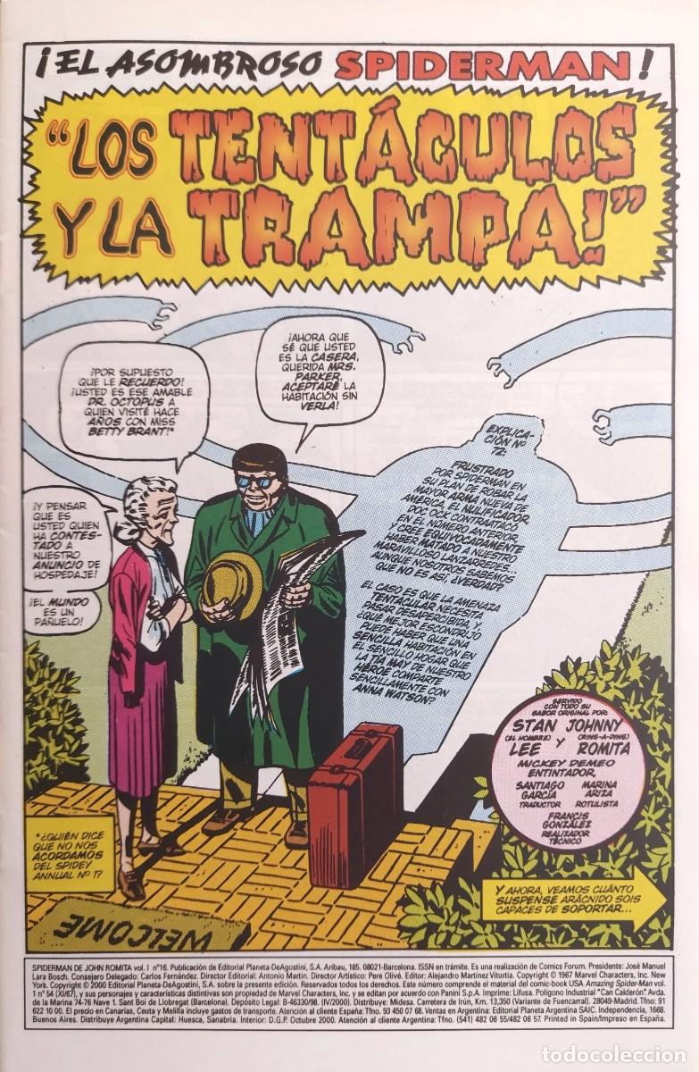C&oacute;mics: Spiderman de John Romita N&ordm; 16 - C&oacute;mics Forum 2000 - Foto 2