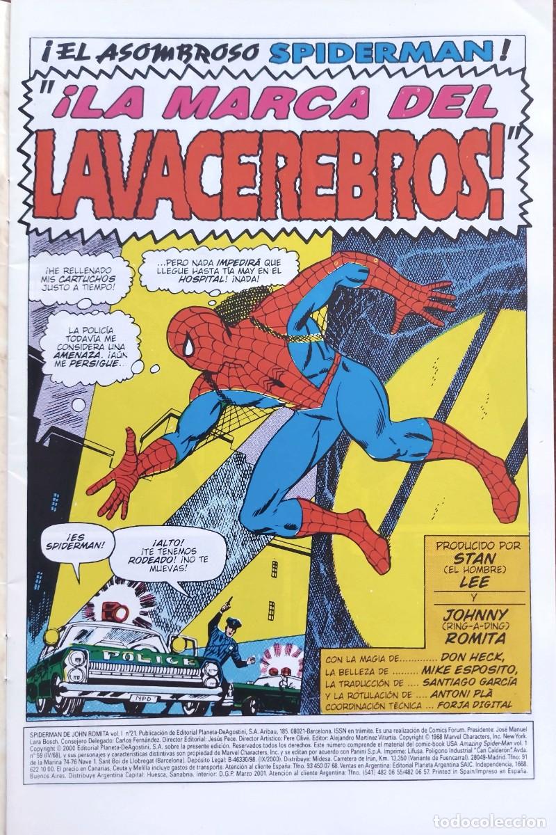 C&oacute;mics: Spiderman de John Romita N&ordm; 21 - C&oacute;mics Forum 2000 - Foto 2