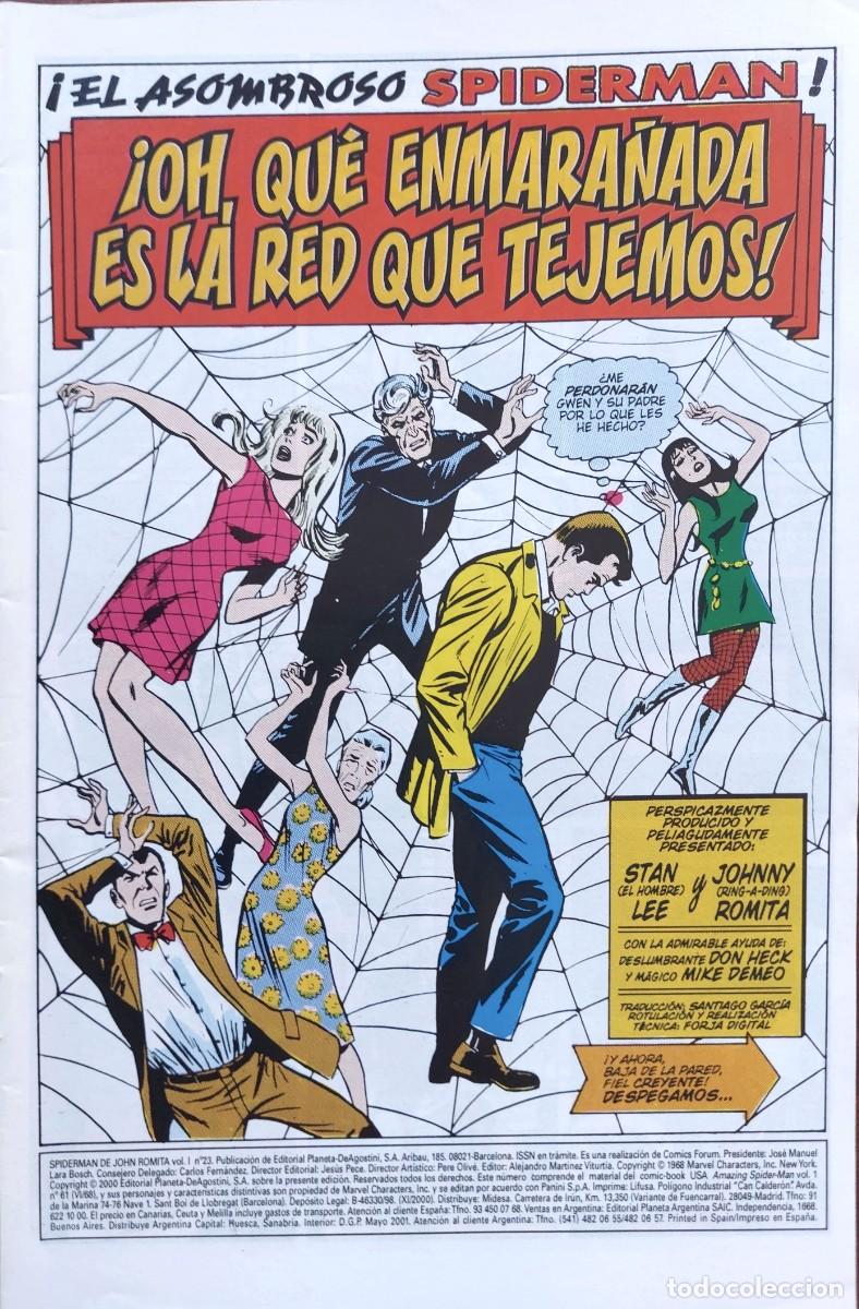 C&oacute;mics: Spiderman de John Romita N&ordm; 23 - C&oacute;mics Forum 2000 - Foto 2