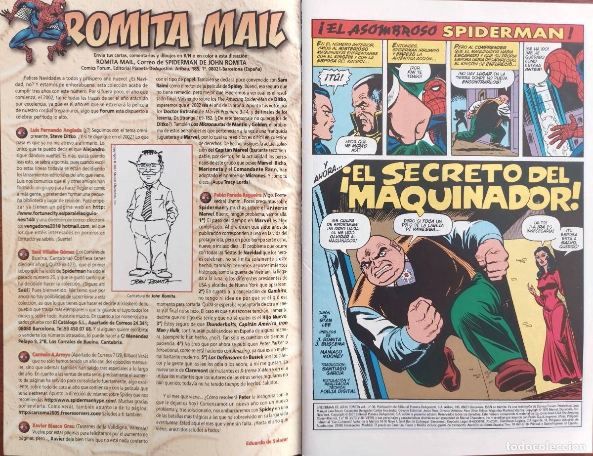C&oacute;mics: Spiderman de John Romita N&ordm; 36 - C&oacute;mics Forum 2001 - Foto 2