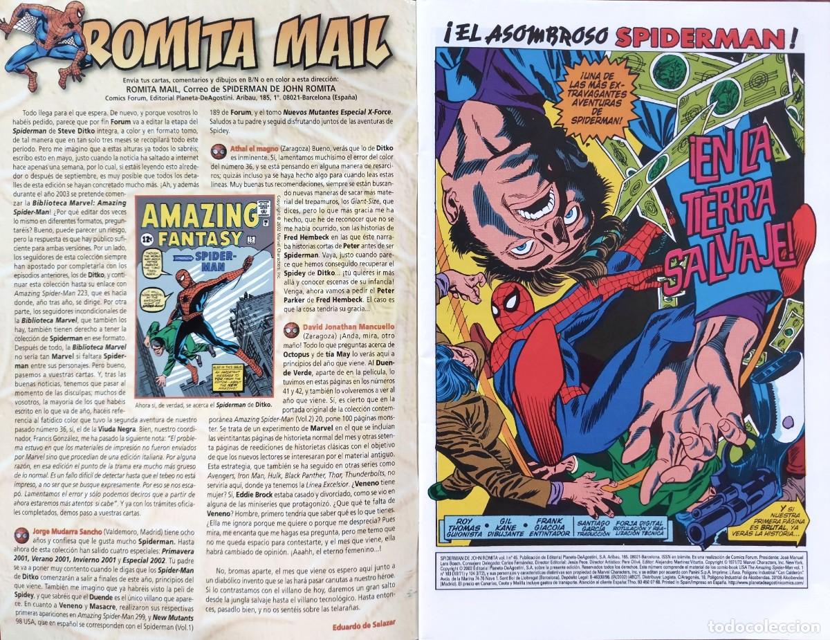 C&oacute;mics: Spiderman de John Romita N&ordm; 45 - C&oacute;mics Forum 2002 - Foto 2