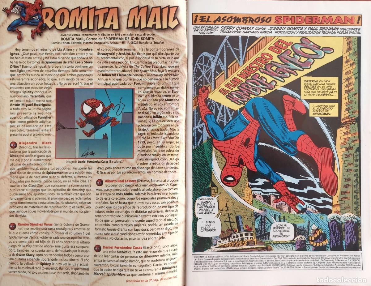 C&oacute;mics: Spiderman de John Romita N&ordm; 56 - C&oacute;mics Forum 2003 - Foto 2