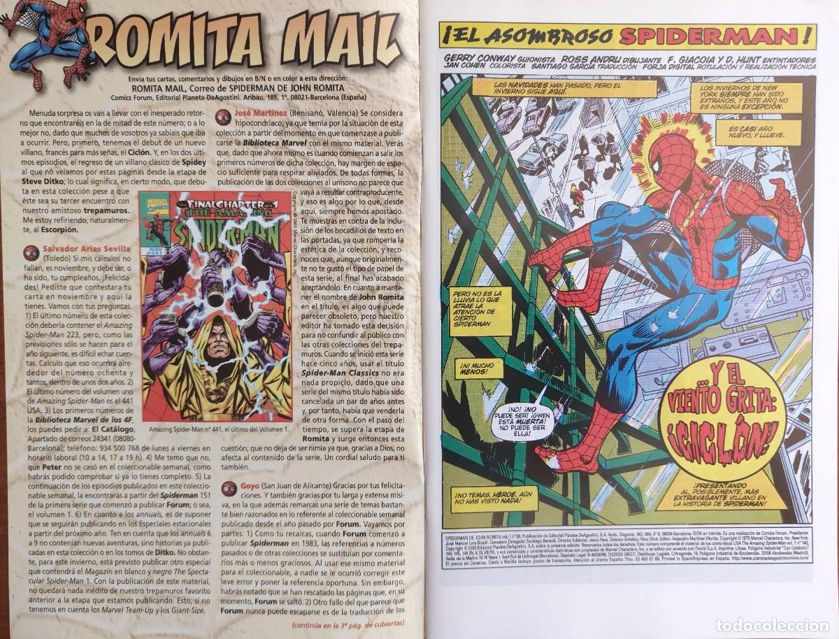 C&oacute;mics: Spiderman de John Romita N&ordm; 59 - C&oacute;mics Forum 2003 - Foto 2