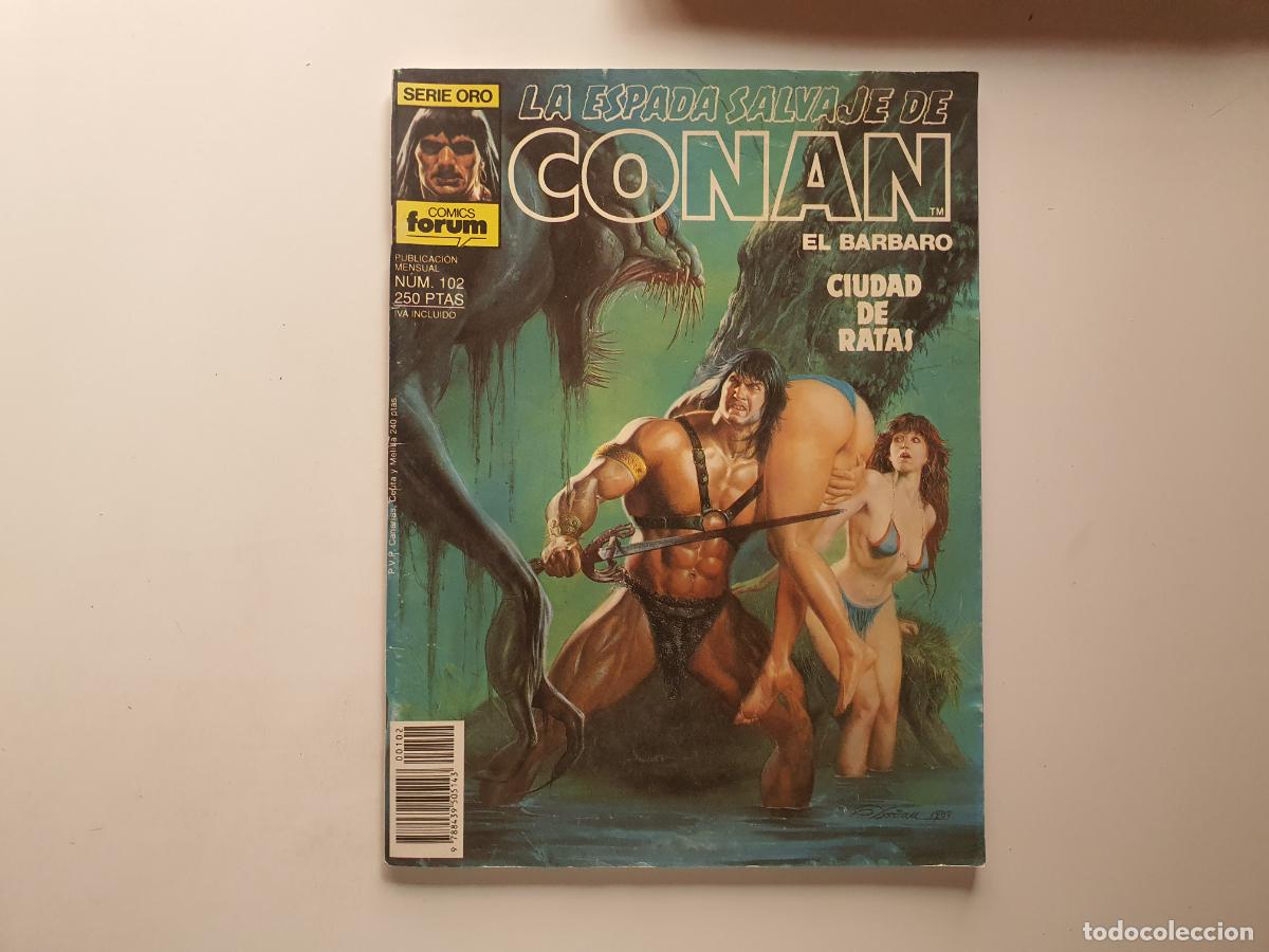 C&oacute;mics: COMIC LA ESPADA DE CONAN EL BARBARO - N&ordm; 102 - SERIE ORO - Foto 1