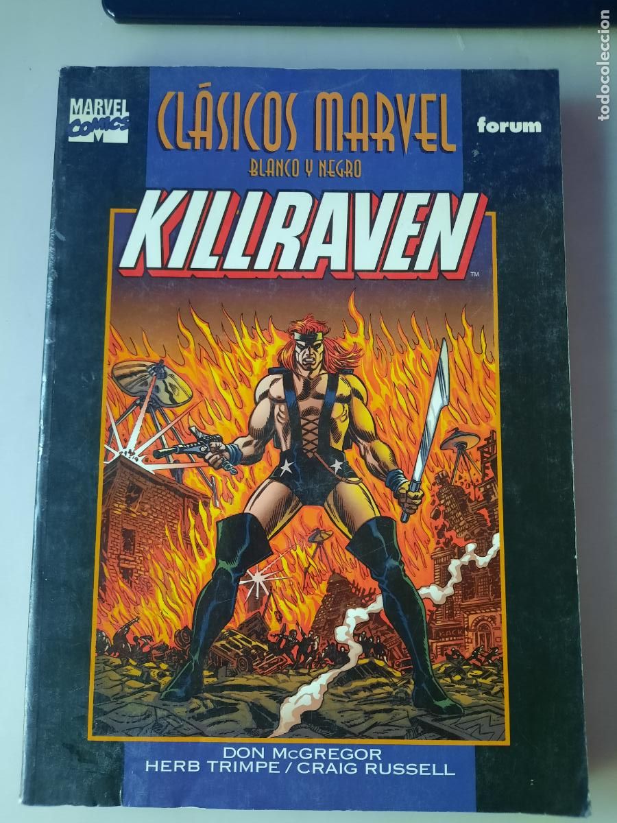 C&oacute;mics: CL&Aacute;SICOS MARVEL B/N: KILLRAVEN N&ordm; 1 Y 2 -ED. FORUM - Foto 7