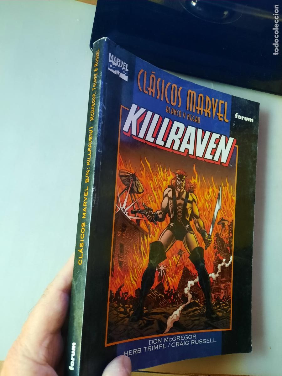 C&oacute;mics: CL&Aacute;SICOS MARVEL B/N: KILLRAVEN N&ordm; 1 Y 2 -ED. FORUM - Foto 8