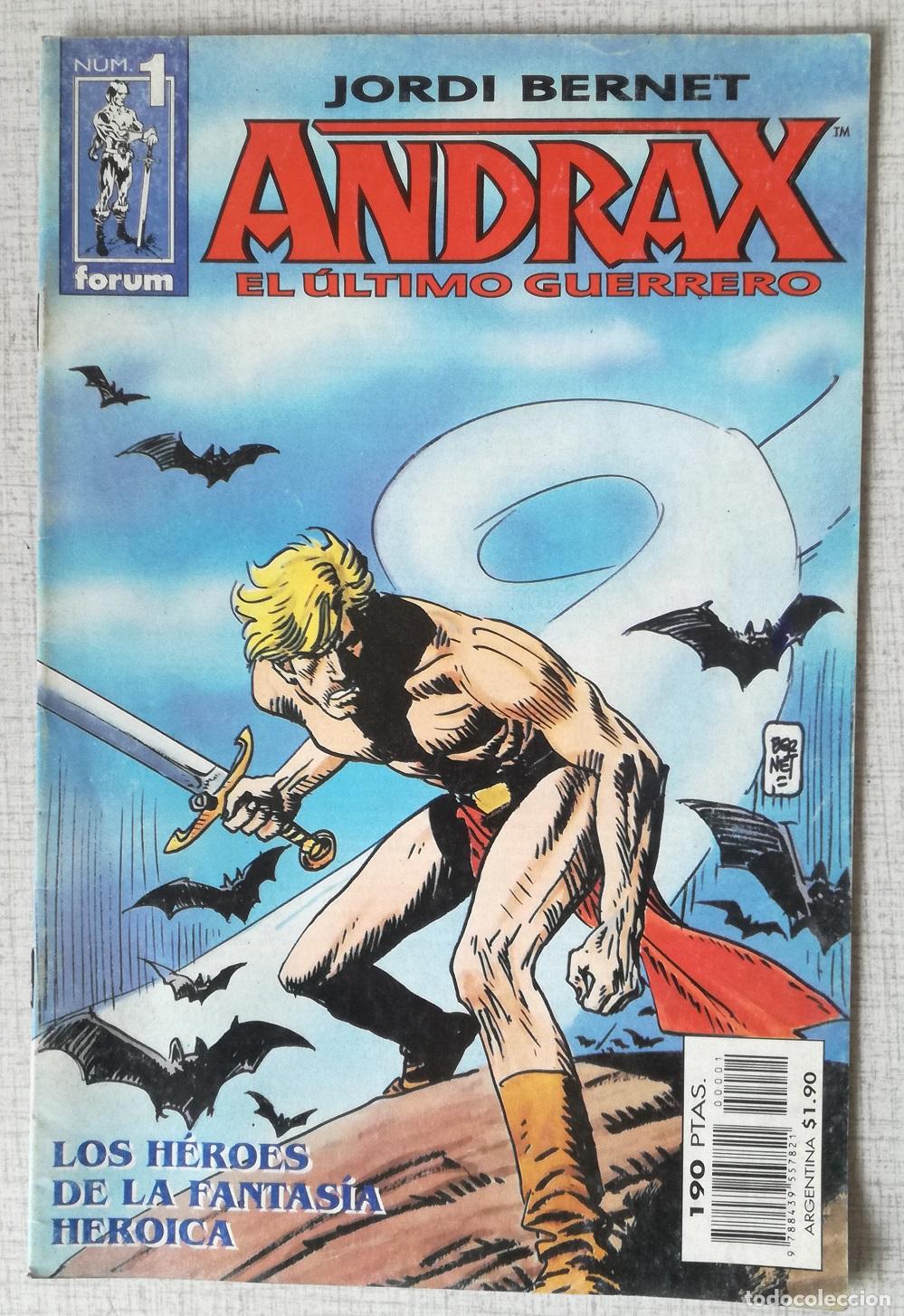 C&oacute;mics: Comic Andrax el ultimo guerrero, n&ordm; 1 - Ed. Forum - Foto 1