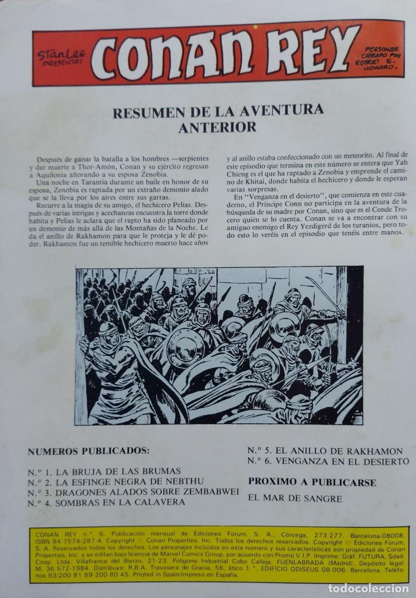 C&oacute;mics: Conan Rey N&ordm; 6 - C&oacute;mics Forum 1985 - Foto 2