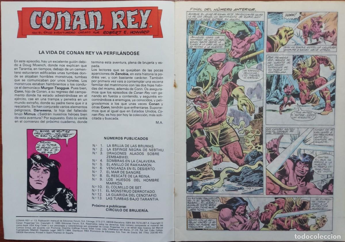 C&oacute;mics: Conan Rey N&ordm; 13 - C&oacute;mics Forum 1985 - Foto 2