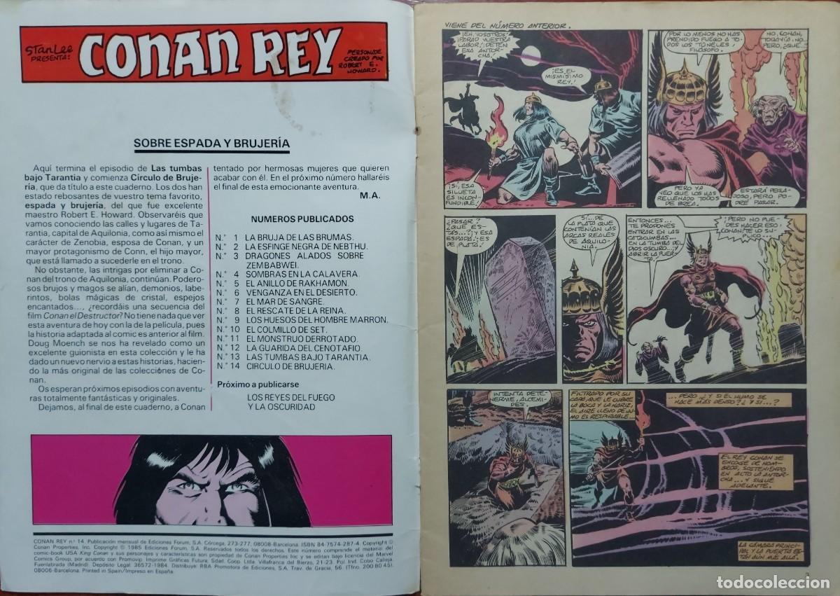 C&oacute;mics: Conan Rey N&ordm; 14 - C&oacute;mics Forum 1985 - Foto 2