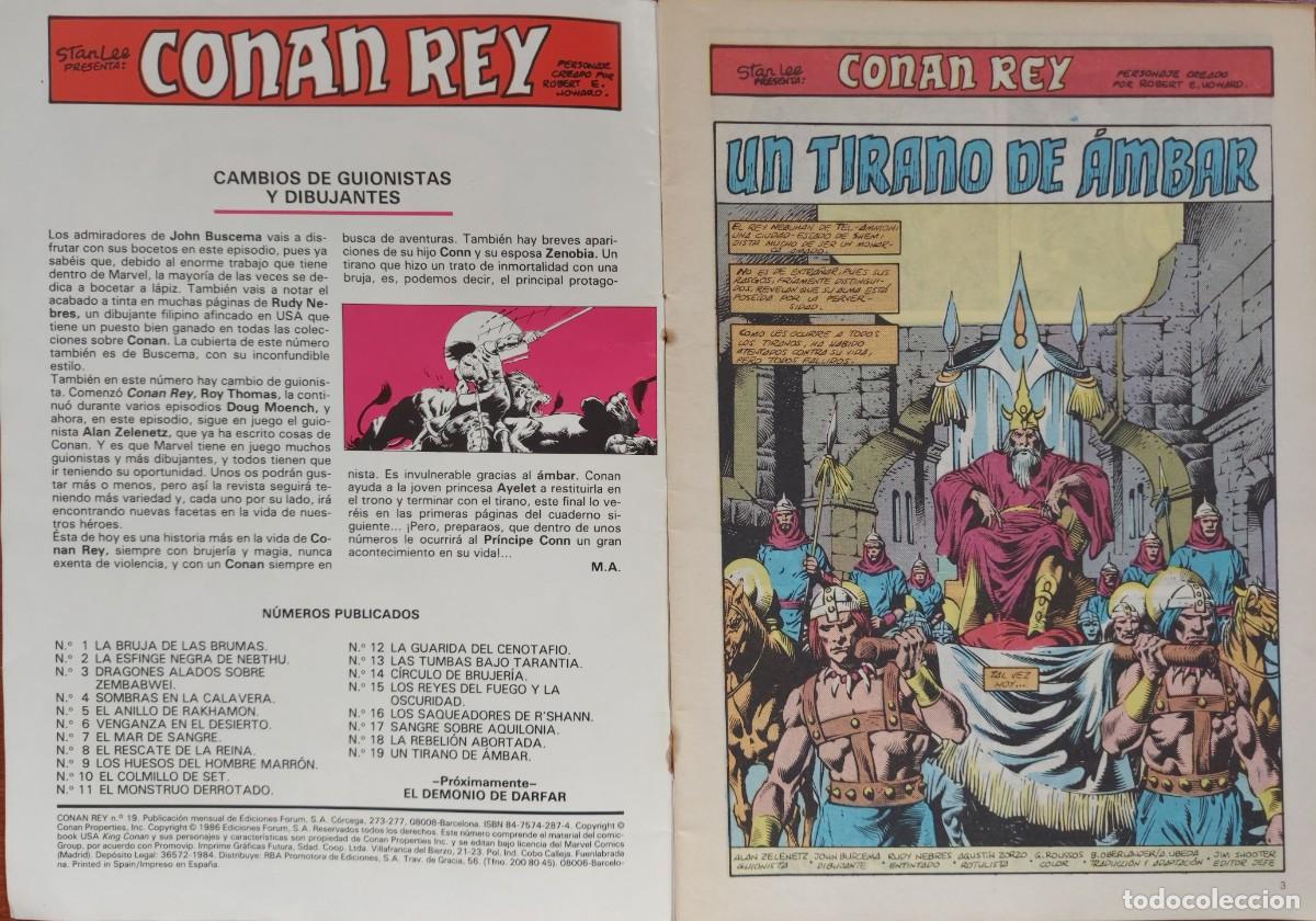 C&oacute;mics: Conan Rey N&ordm; 19 - C&oacute;mics Forum 1986 - Foto 2
