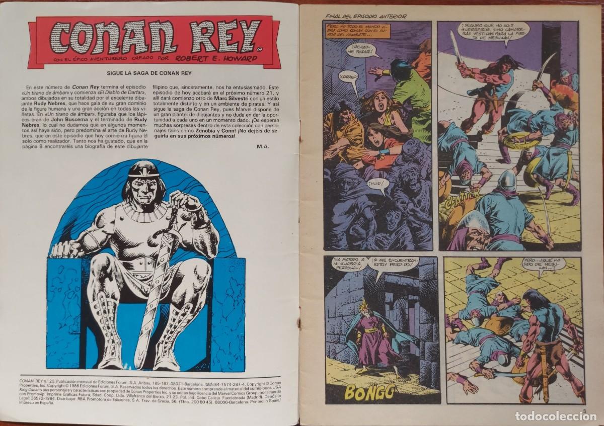 C&oacute;mics: Conan Rey N&ordm; 20 - C&oacute;mics Forum 1986 - Foto 2