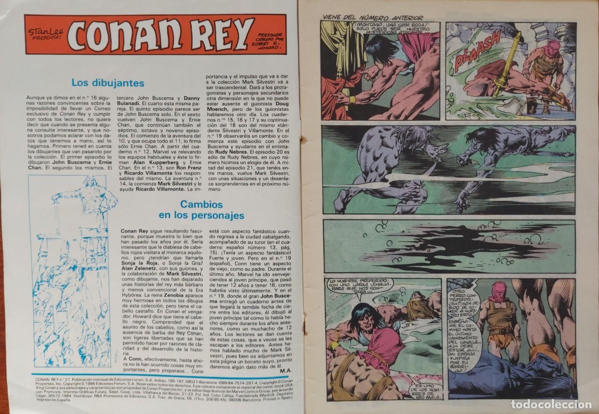 C&oacute;mics: Conan Rey N&ordm; 21 - C&oacute;mics Forum 1986 - Foto 2